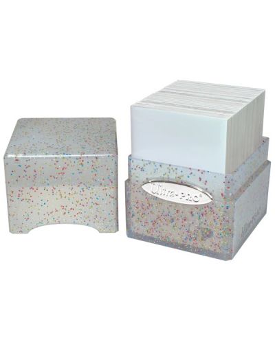 Cărți de joc Ultra Pro Satin Cube - Glitter Crystal (100+ buc.) - 2